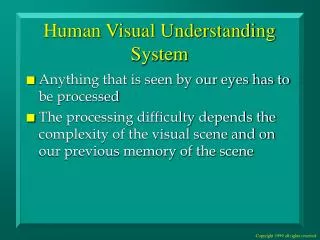 Human Visual Understanding System