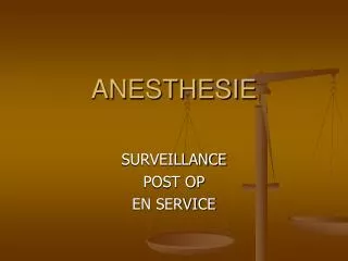 anesthesie