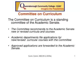 Committee on Curriculum