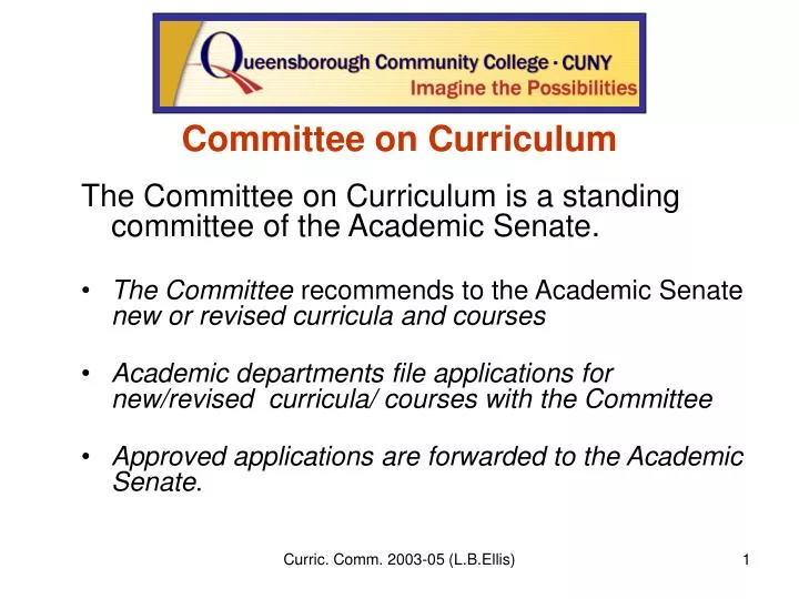 committee on curriculum