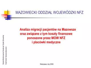 mazowiecki oddzia wojew dzki nfz