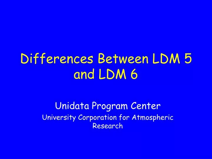 differences between ldm 5 and ldm 6