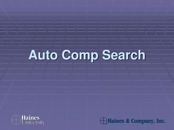 auto comp search