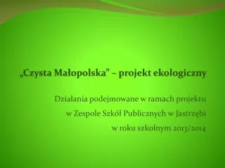 czysta ma opolska projekt ekologiczny