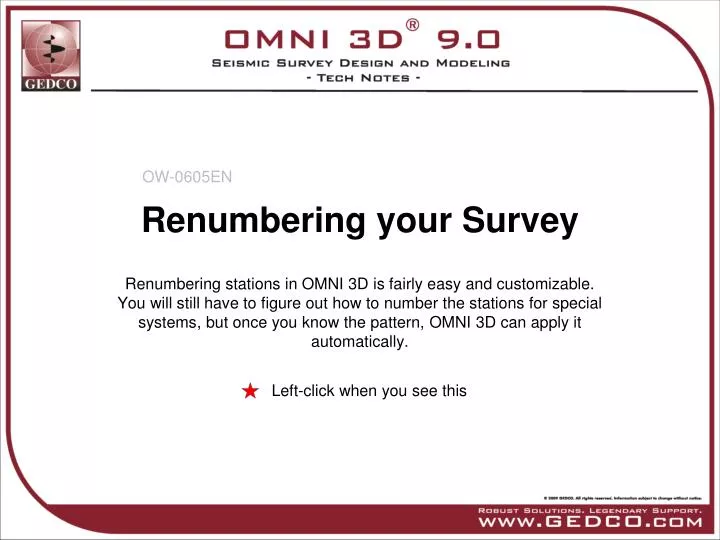 renumbering your survey