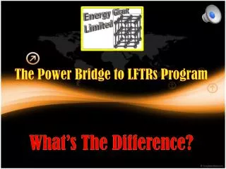 The Power Bridge to LFTRs Program