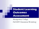Student Learning Outcomes Assessment - slide 1