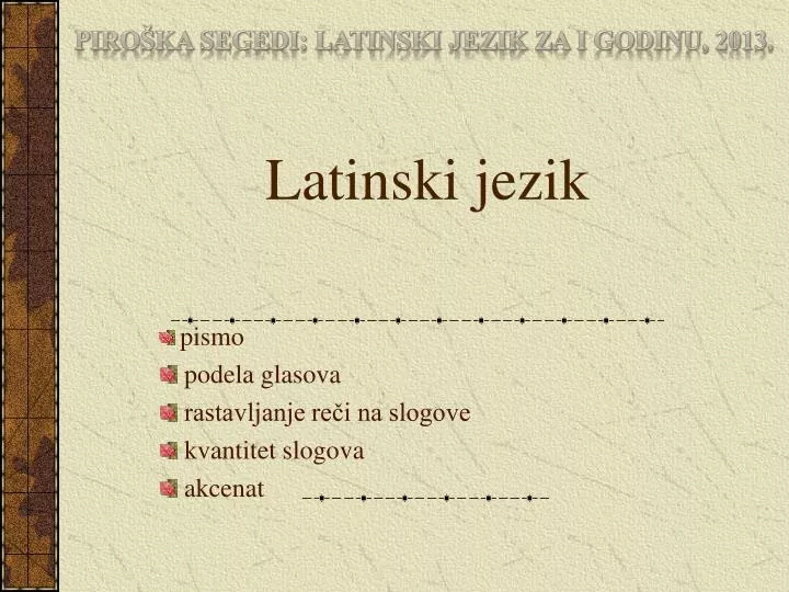latinski jezik