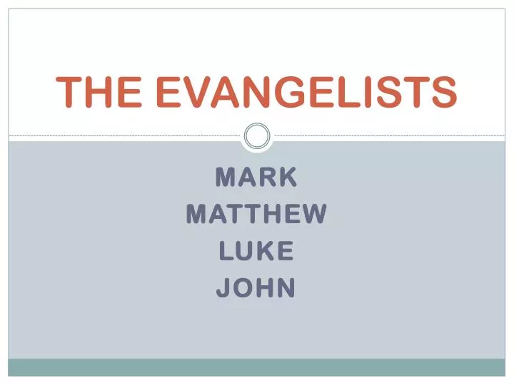 the evangelists