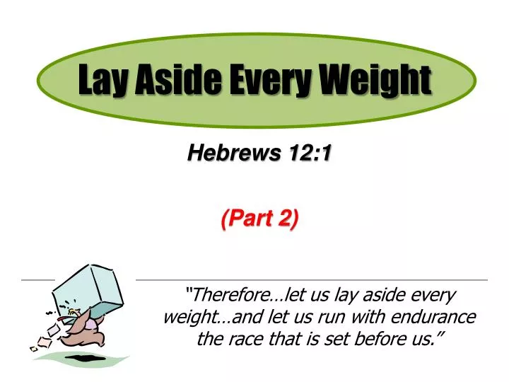 lay aside every weight