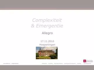 complexiteit emergentie