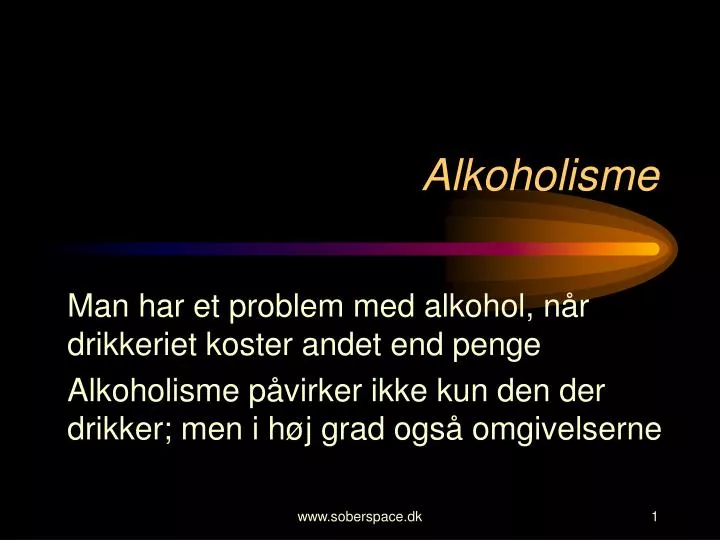 alkoholisme