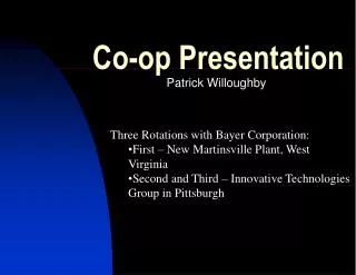 Co-op Presentation