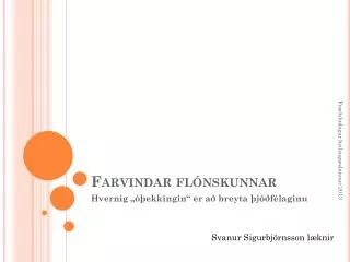 farvindar fl nskunnar