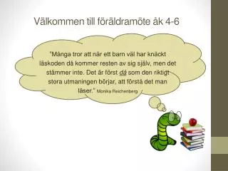 v lkommen till f r ldram te k 4 6