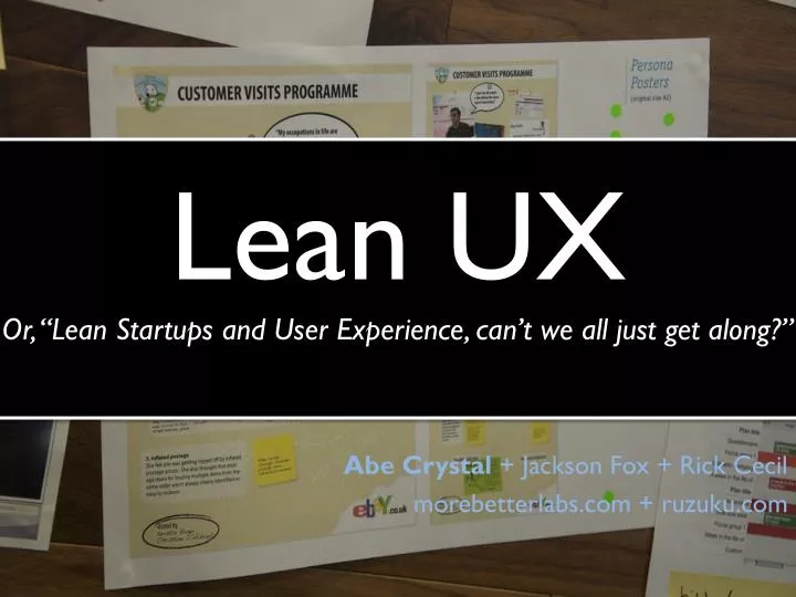 lean ux or lean startups and user experience can t we all just get along