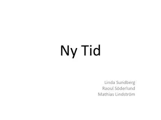 ny tid