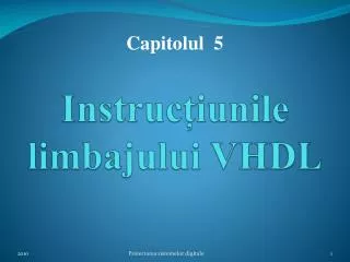 instruc iunile limbajului vhdl