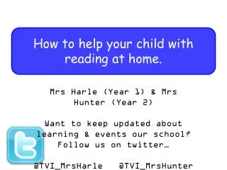 How to help your child with reading at home.