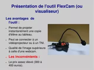 pr sentation de l outil flexcam ou visualiseur