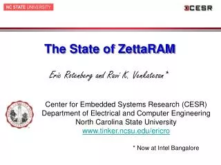 The State of ZettaRAM