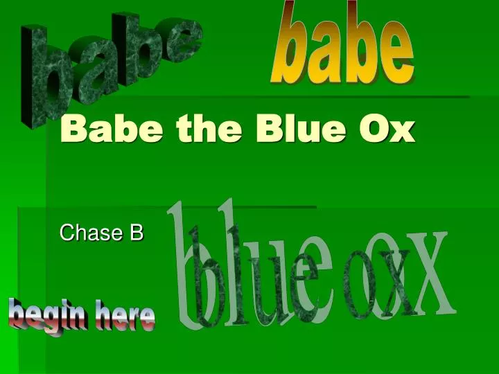 babe the blue ox