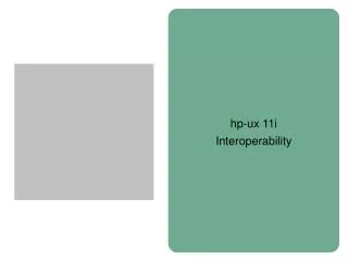 hp-ux 11i Interoperability