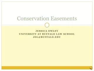 Conservation Easements
