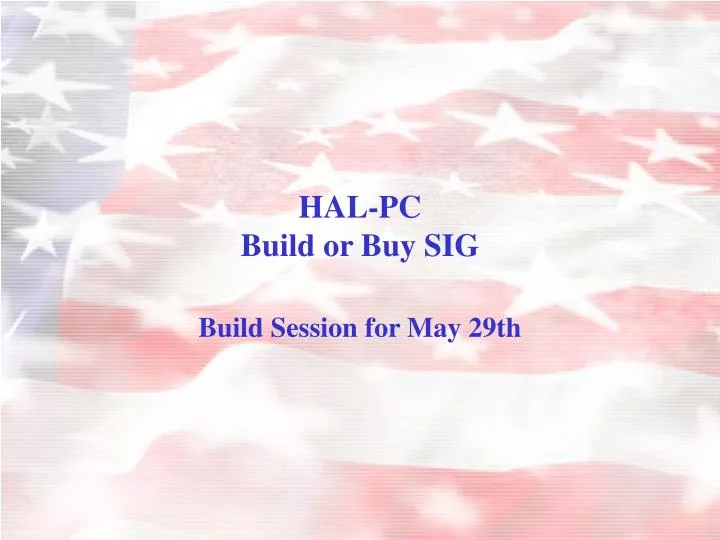 hal pc build or buy sig