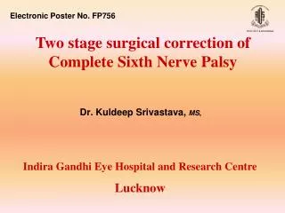 Dr. Kuldeep Srivastava, MS,