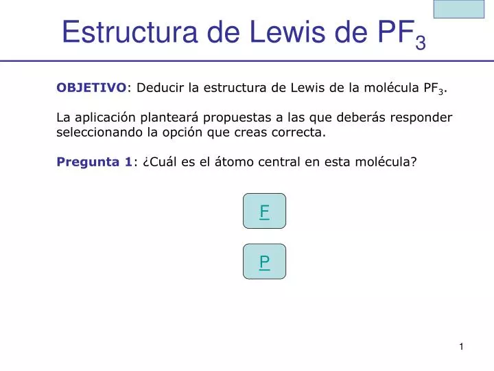 estructura de lewis de pf 3