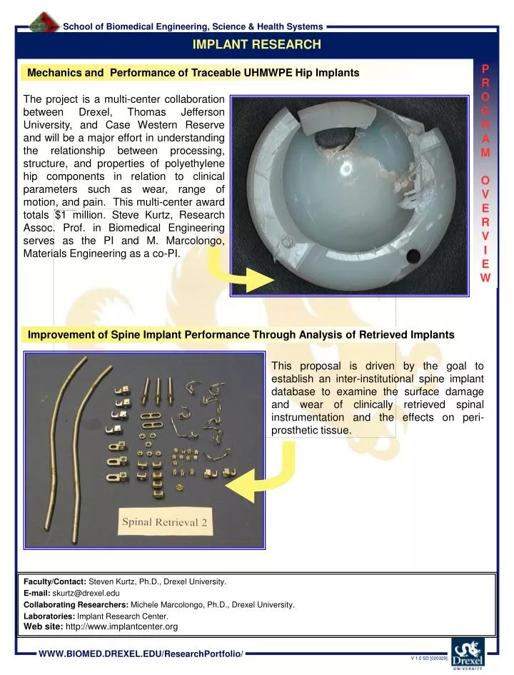 mechanics and performance of traceable uhmwpe hip implants
