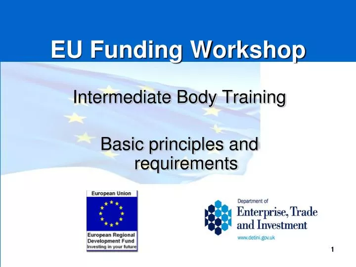 eu funding workshop