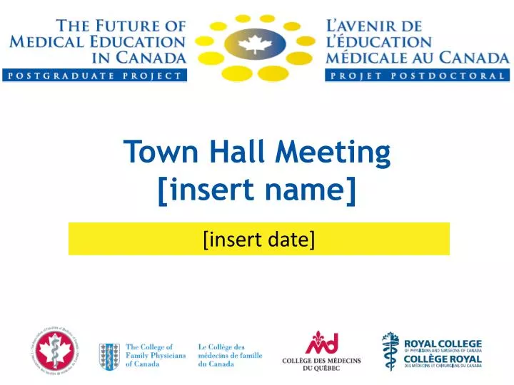 town hall meeting insert name