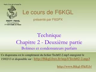 technique chapitre 2 deuxi me partie bobines et condensateurs parfaits