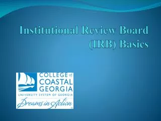 Institutional Review Board (IRB) Basics