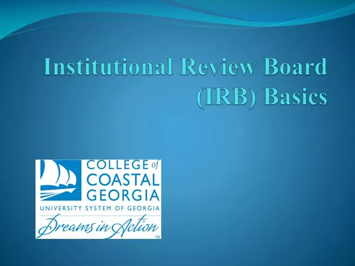 institutional review board irb basics