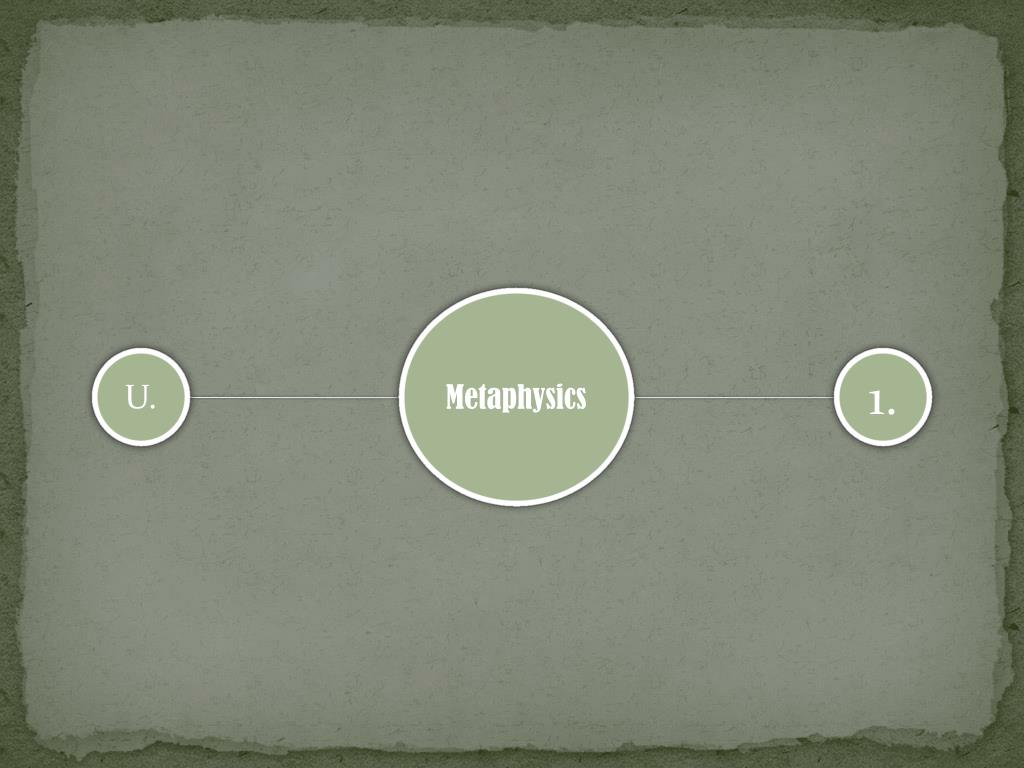 Metaphysics - slide 1