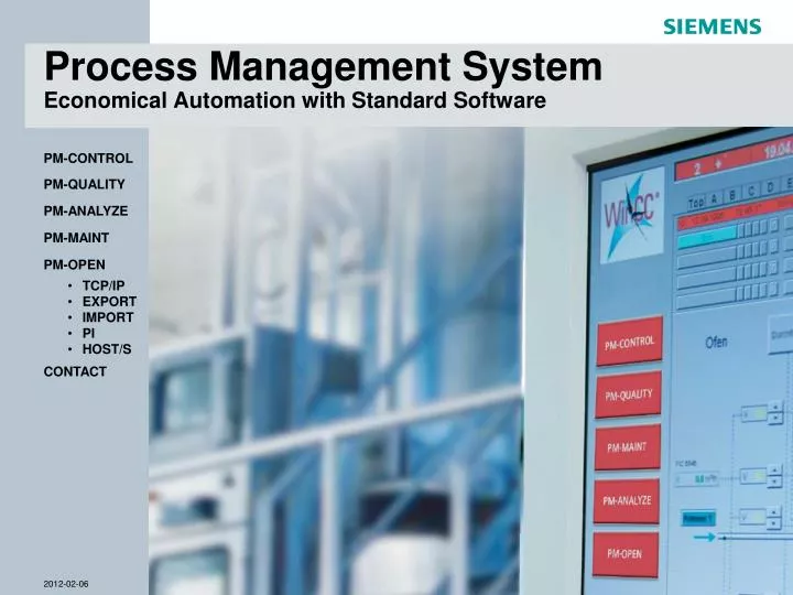 process management system economical automation with standard software