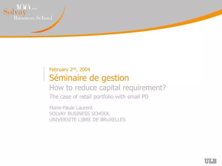 february 2 nd 2004 s minaire de gestion