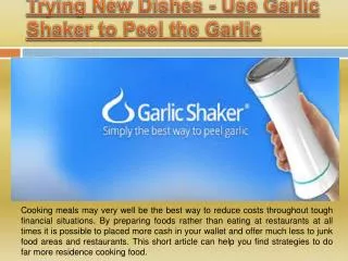 Garlic Peeler Machine