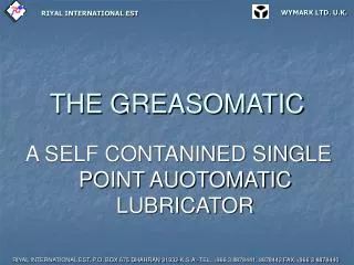 THE GREASOMATIC