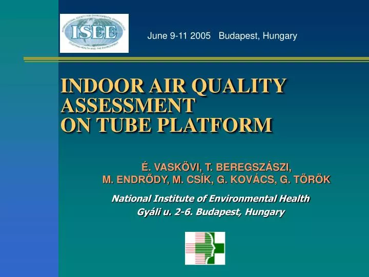indoor air quality assessment on tube platform