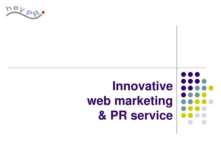 innovative w eb marketing pr service