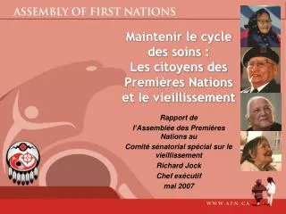 maintenir le cycle des soins les citoyens des premi res nations et le vieillissement