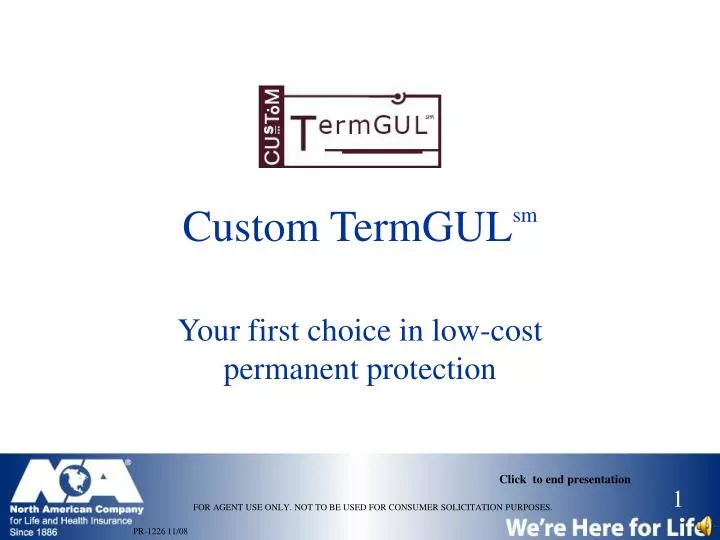 your first choice in low cost permanent protection