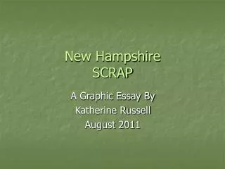 New Hampshire SCRAP