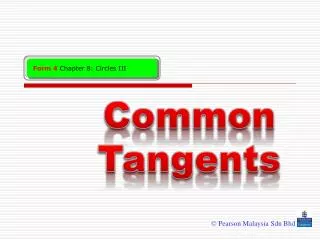 Common Tangents