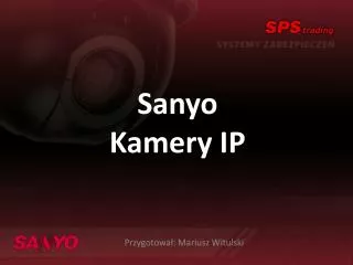sanyo kamery ip
