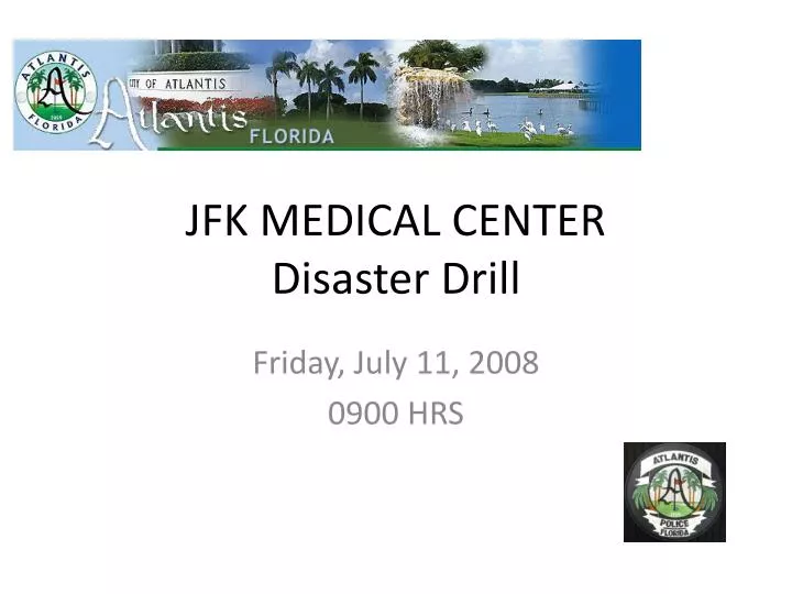 jfk medical center disaster drill